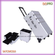 Beauty Silver Diamond ABS Professional Cosmetic Trolley Cases (SATCMC010)